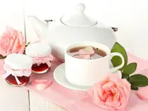 玫瑰养发茶，玫瑰黑糖茶，玫瑰洋参茶
